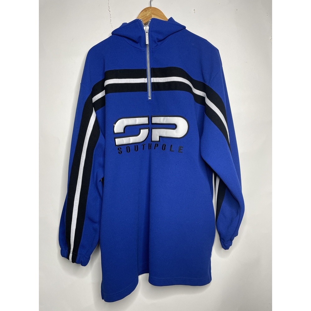 Southpole Sweater‎ 1/4 Zip Pullover Size Large Oversized Baggy Y2K 2000s